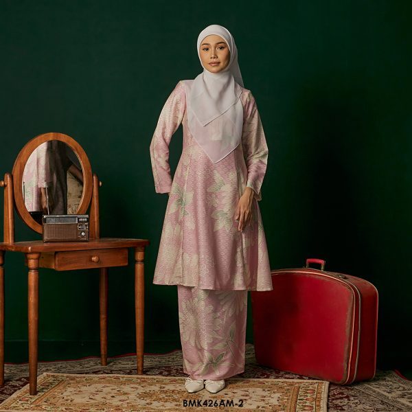 Ameera Kurung in Baby Pink (BMK426AM-2)