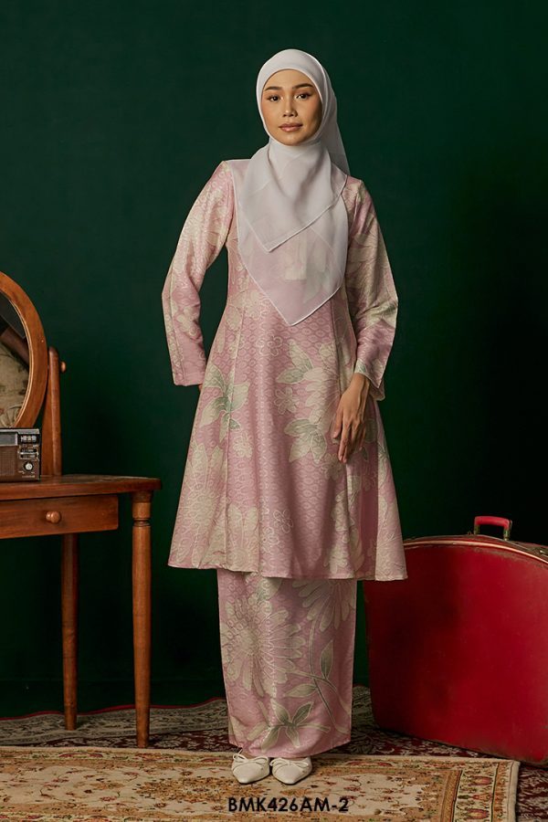 Ameera Kurung in Baby Pink (BMK426AM-2)