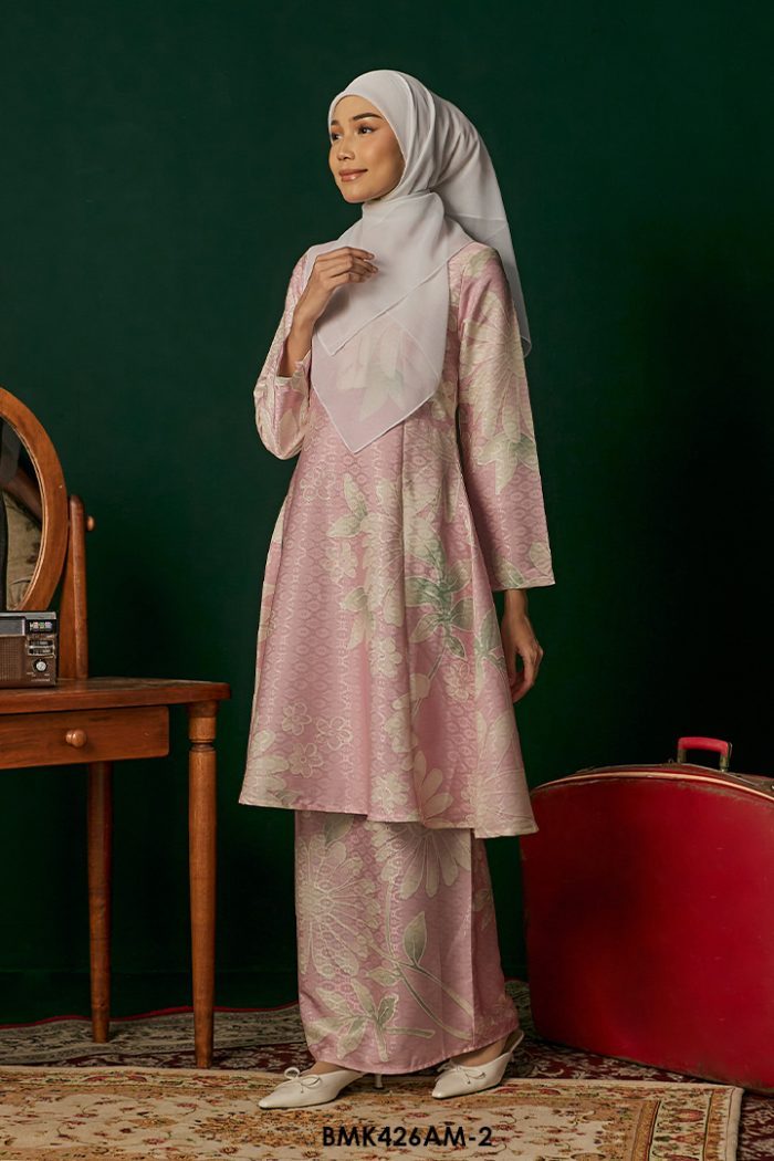 Ameera Kurung in Baby Pink (BMK426AM-2)