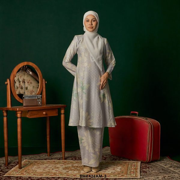 Ameera Kurung in Pearl Lilac (BMK426AM-3)