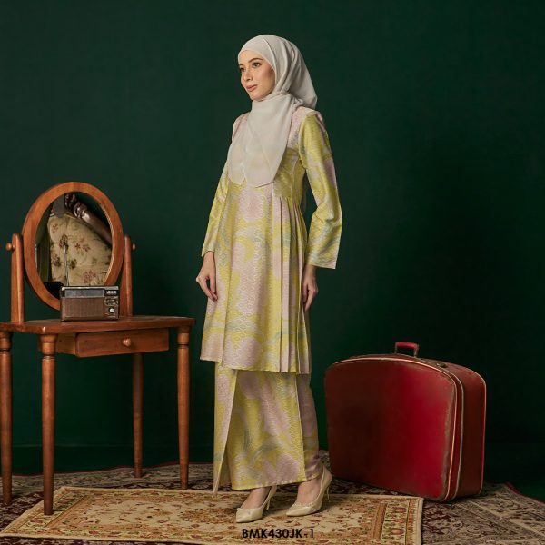 Juliana Kurung Batiq Mia in Lemon (BMK430JK-1) - Image 2