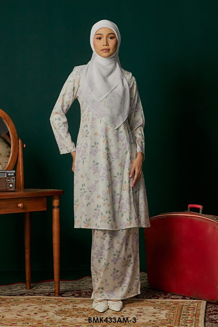 Ameera Kurung in Soft Purple (BMK433AM-3)