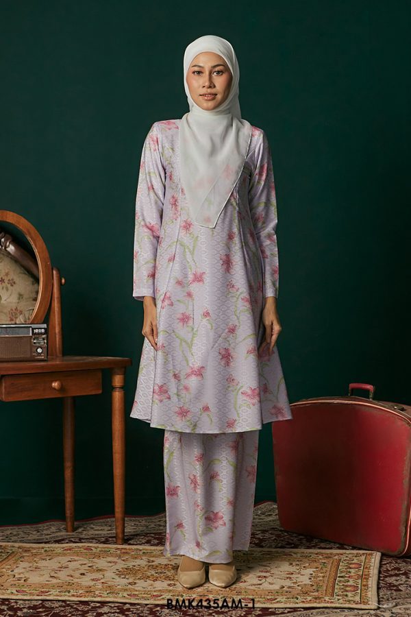 Ameera Kurung in Lilac (BMK435AM-1)