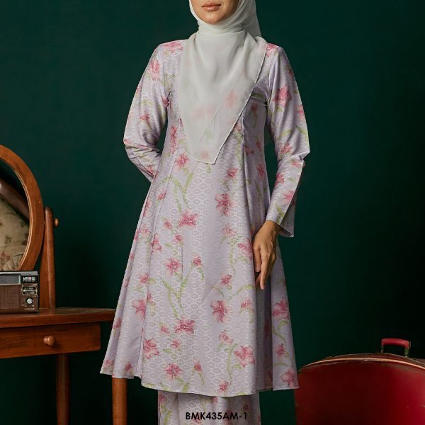 Ameera Kurung in Lilac (BMK435AM-1) - Image 3