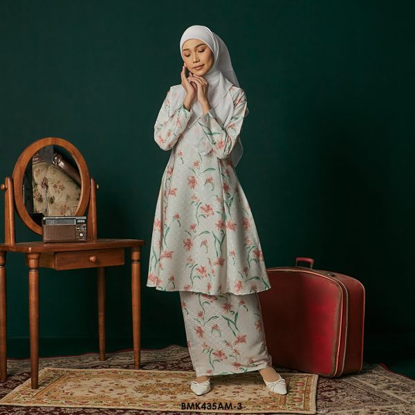 Ameera Kurung in Pink Salmon (BMK435AM-3) - Image 2