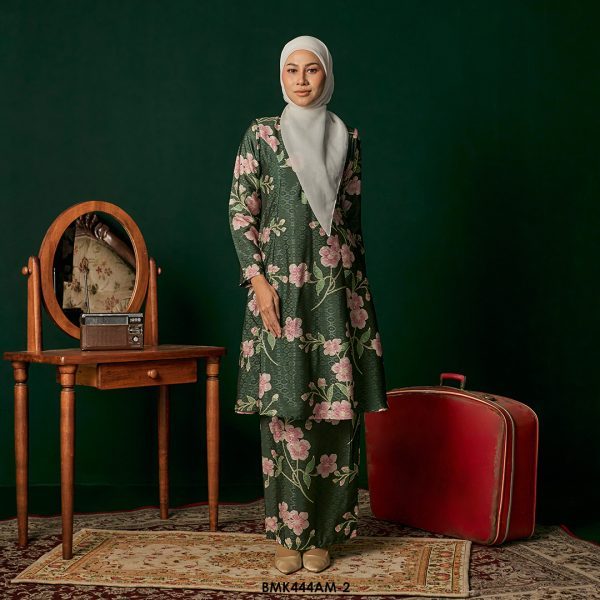 Ameera Kurung in Jade Green (BMK444AM-2)