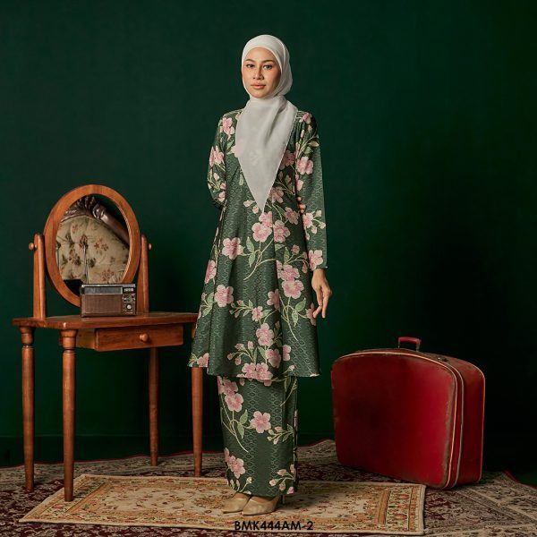 Ameera Kurung in Jade Green (BMK444AM-2) - Image 2