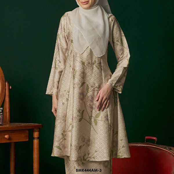 Ameera Kurung in Cream (BMK444AM-3) - Image 4