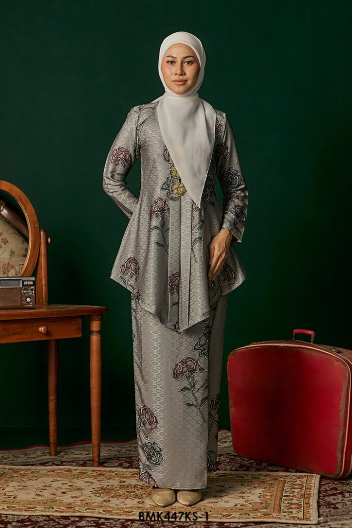 Kebaya Saloma in Grey (BMK447KS-1)