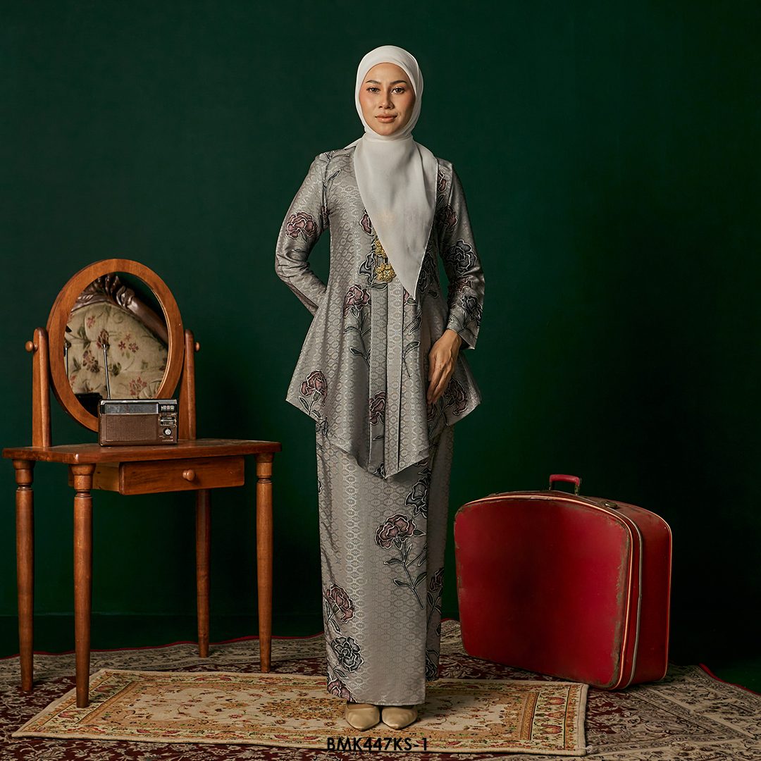 Kebaya Saloma in Grey (BMK447KS-1)