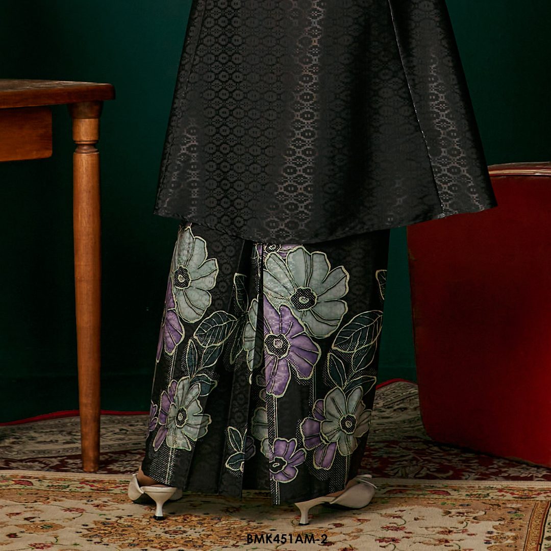 Ameera Kurung in Black (BMK451AM-2) - Image 3