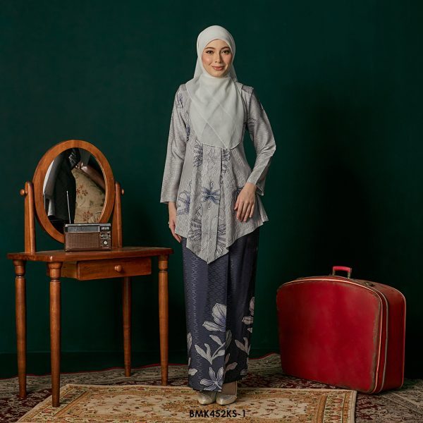 Kebaya Saloma in Grey (BMK452KS-1)