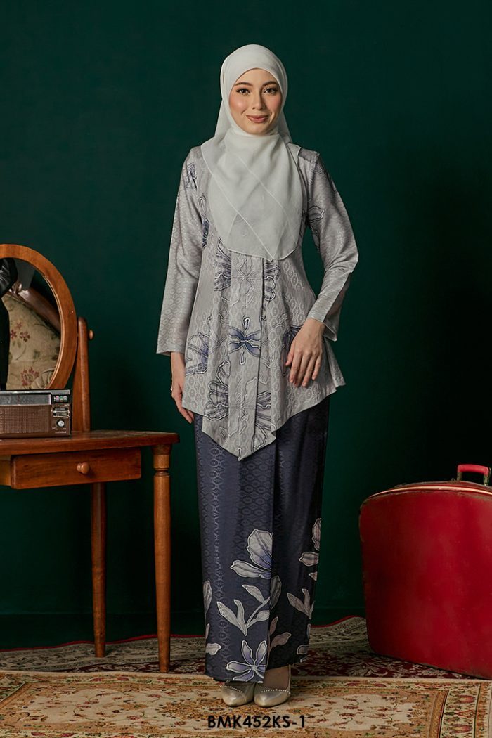 Kebaya Saloma in Grey (BMK452KS-1)