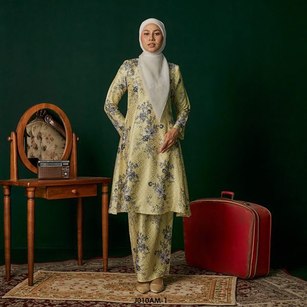 Ameera Kurung in Yellow (J010AM-1)