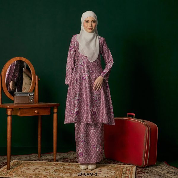 Ameera Kurung in Purpleish (J010AM-3)