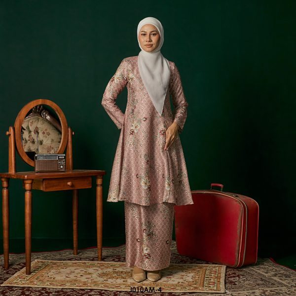 Ameera Kurung in Rosy Pink (J010AM-4)
