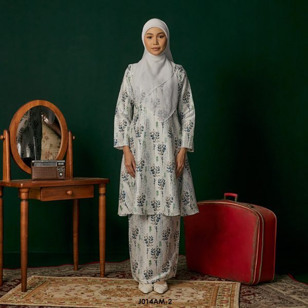 Ameera Kurung in Light Blue (J014AM-2)