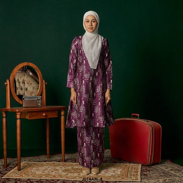 Ameera Kurung in Purple (J014AM-4)