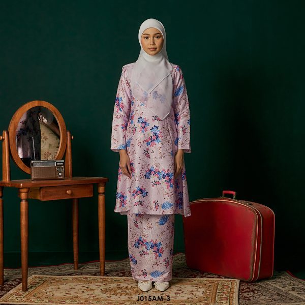Ameera Kurung in Lilac (J015AM-3)