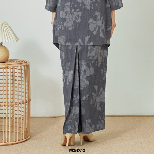 Kebaya Cindai in Grey (K826KC-1) - Image 3
