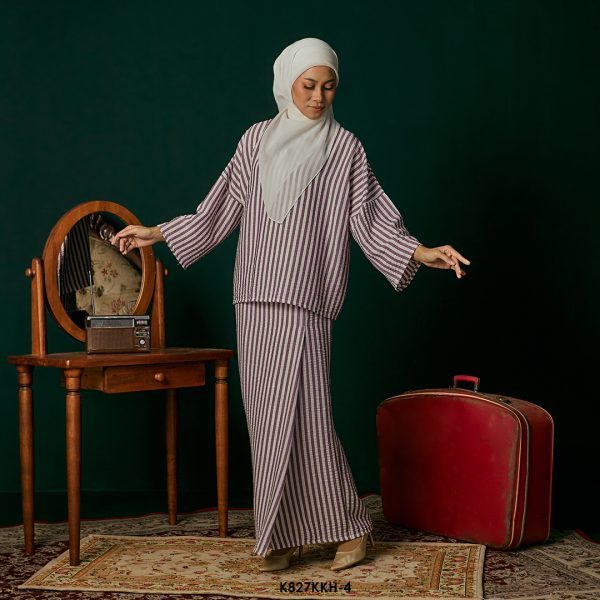 Kurung Kedah in Purple (K827KKH-4) - Image 2