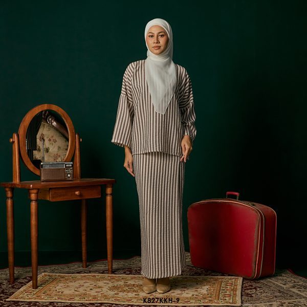 Kurung Kedah in Deep Brown (K827KKH-9)