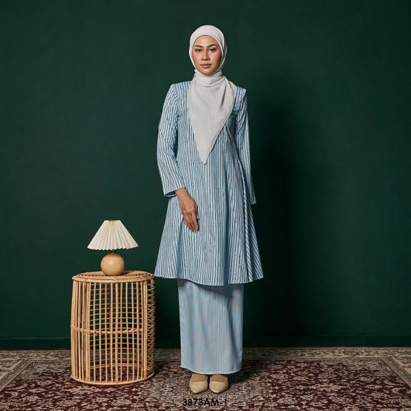 Ameera Kurung in Blue (3873AM-1)