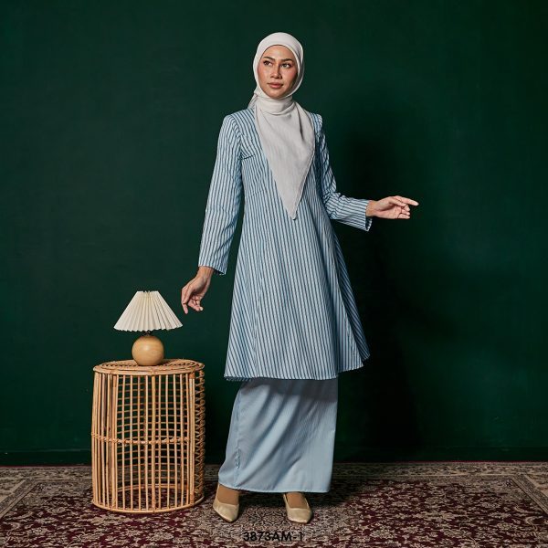 Ameera Kurung in Blue (3873AM-1) - Image 2