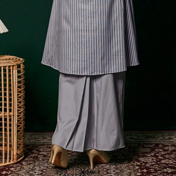Ameera Kurung in Dark Grey (3873AM-3) - Image 3