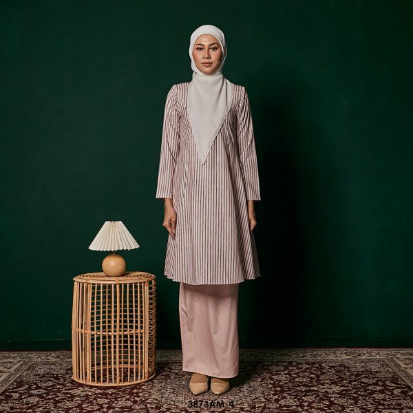 Ameera Kurung in Coral (3873AM-4)