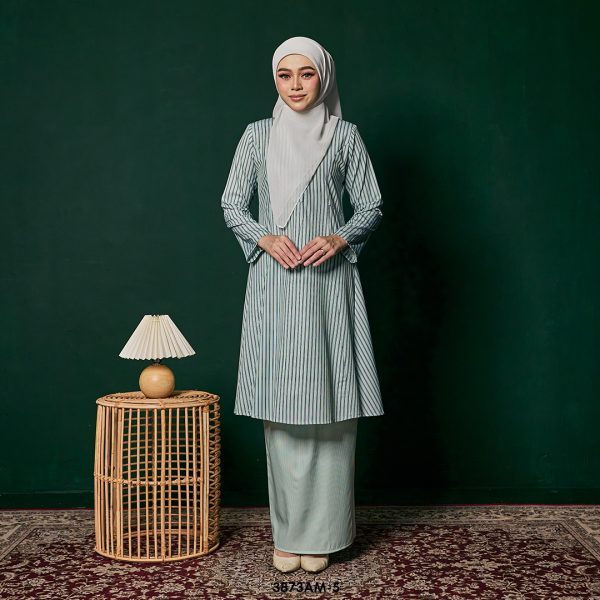 Ameera Kurung in Mint (3873AM-5)