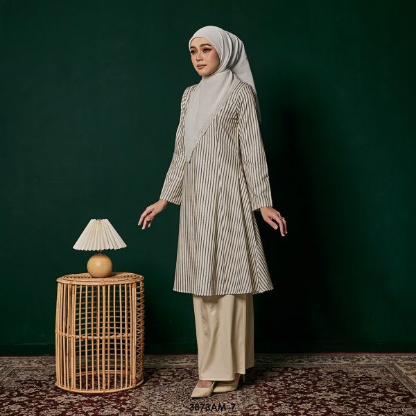 Ameera Kurung in Pale Yellow (3873AM-7) - Image 2