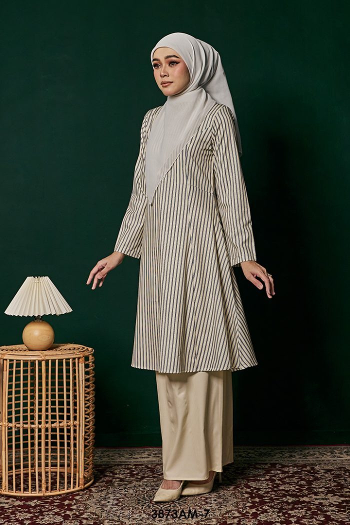 Ameera Kurung in Pale Yellow (3873AM-7)