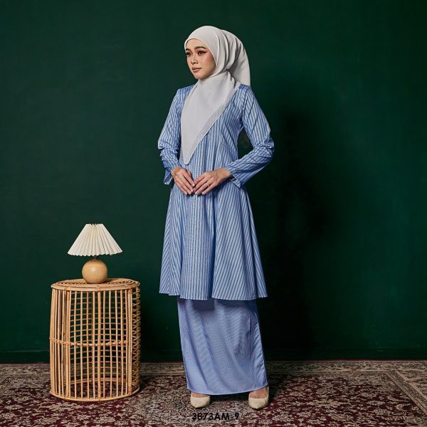 Ameera Kurung in Aqua (3873AM-9) - Image 2