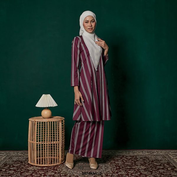 Kebarung Melati in Burgundy (3874KML-2) - Image 2