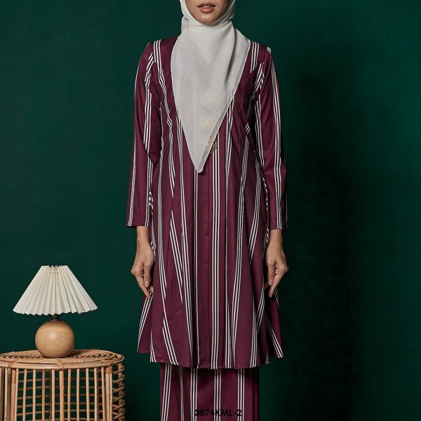 Kebarung Melati in Burgundy (3874KML-2) - Image 5