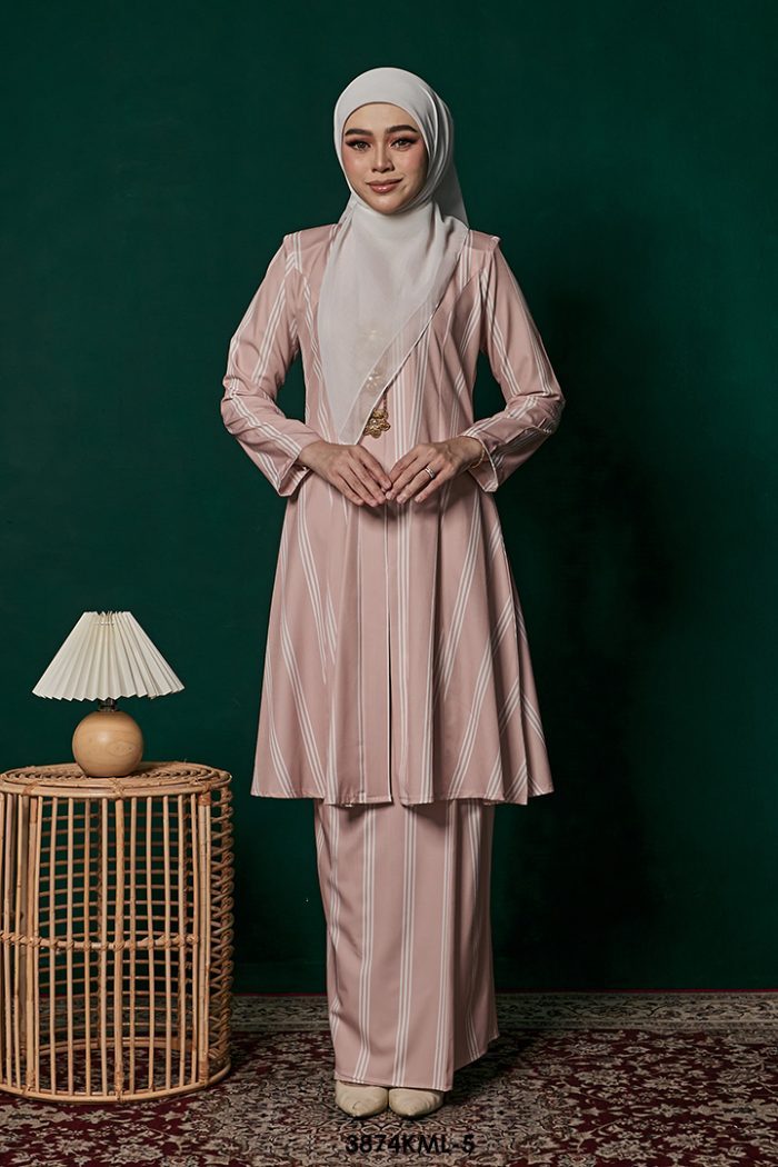 Kebarung Melati in Dusty Pink (3874KML-5)