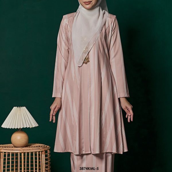 Kebarung Melati in Dusty Pink (3874KML-5) - Image 4