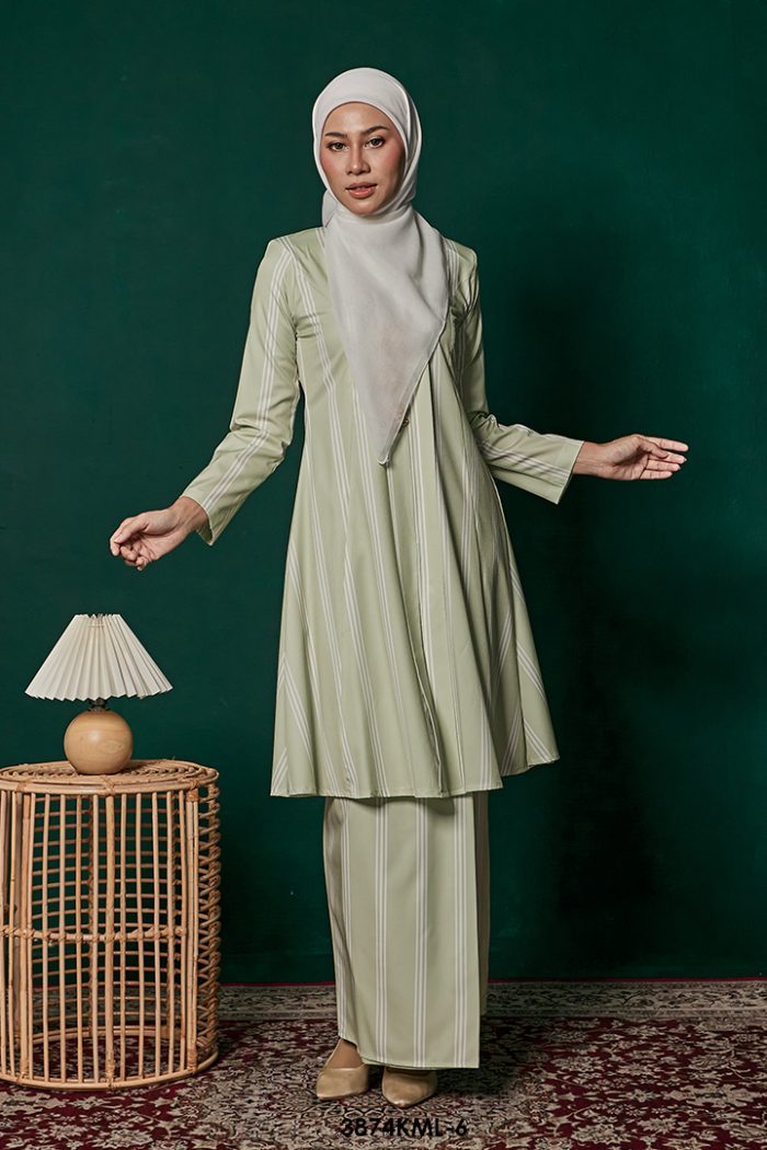Kebarung Melati in Light Green (3874KML-6)