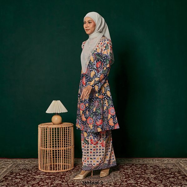 Ameera Kurung in Melon (3895AM-2) - Image 2