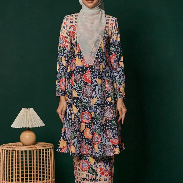 Ameera Kurung in Melon (3895AM-2) - Image 3