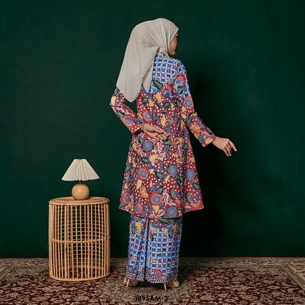 Ameera Kurung in Maroon (3895AM-3) - Image 4