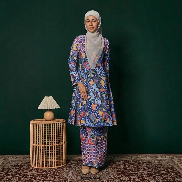 Ameera Kurung in Blue (3895AM-4)