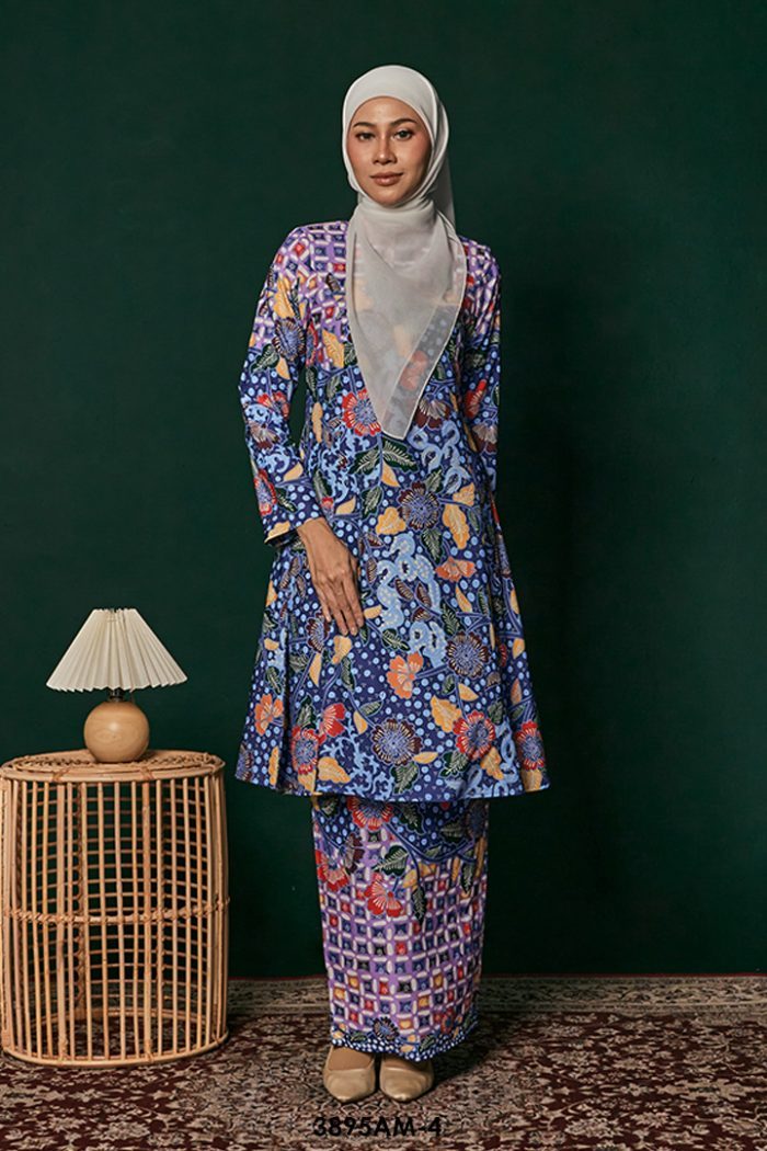 Ameera Kurung in Blue (3895AM-4)