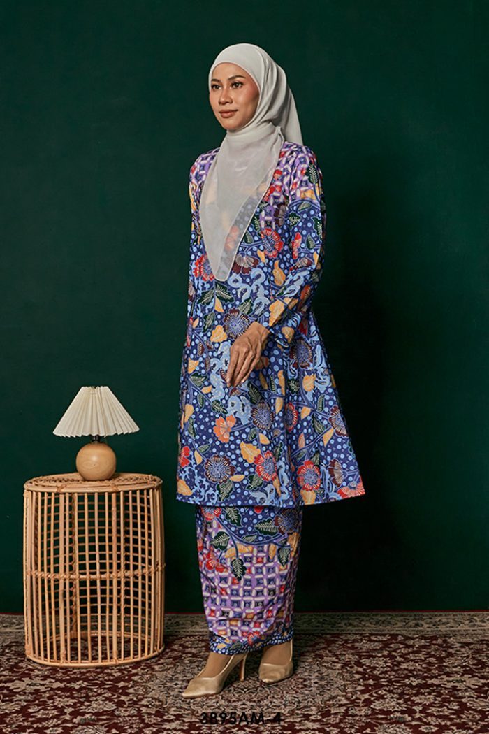 Ameera Kurung in Blue (3895AM-4)