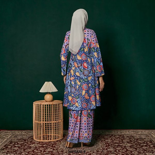 Ameera Kurung in Blue (3895AM-4) - Image 4