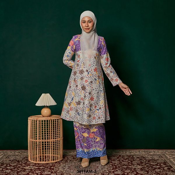 Ameera Kurung in Purple (3899AM-2) - Image 4