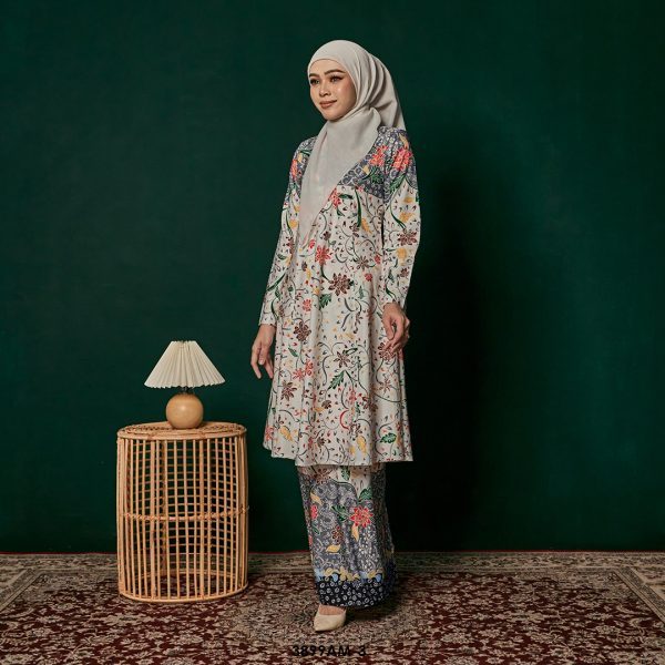 Ameera Kurung in Grey (3899AM-3) - Image 2
