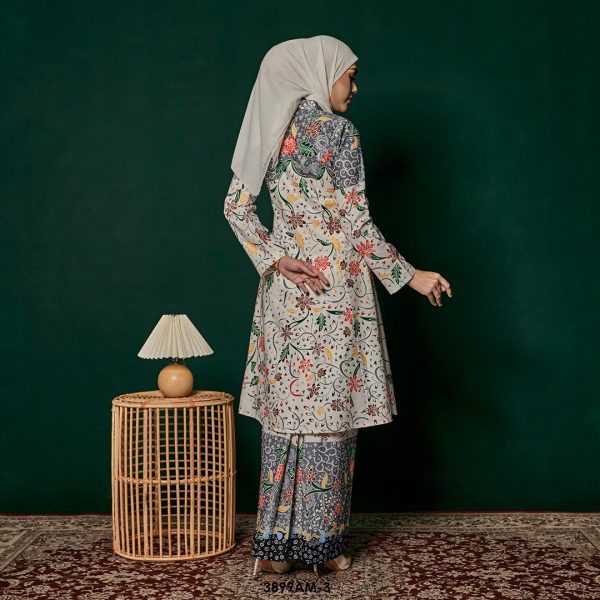 Ameera Kurung in Grey (3899AM-3) - Image 4