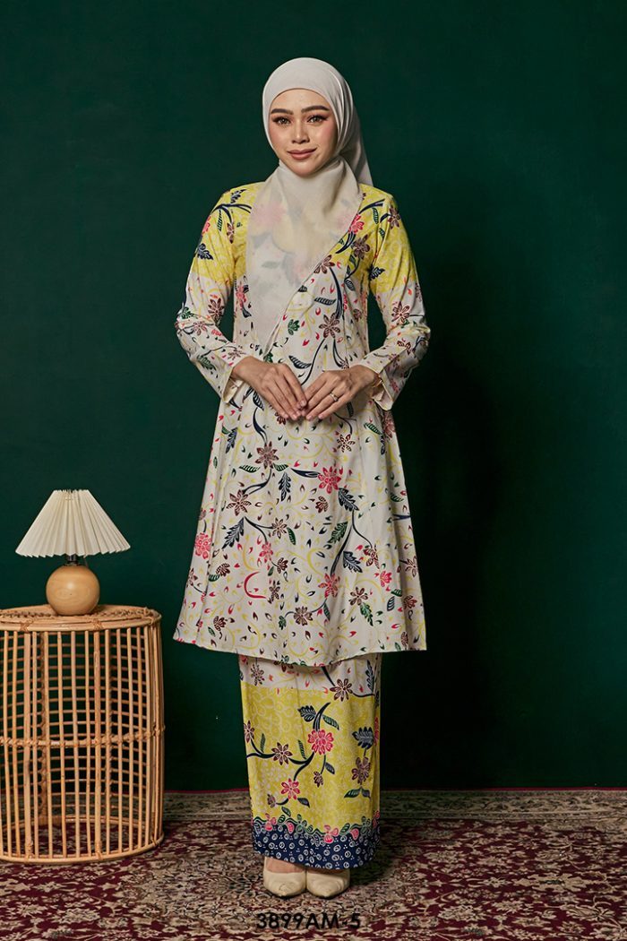 Ameera Kurung in Lemon Yellow (3899AM-5)